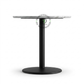 MODERN WHITE ROUND PEDESTAL BISTRO TABLE