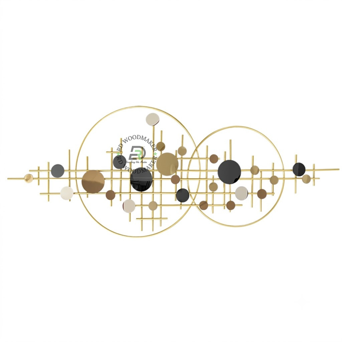 ASTRA GEOMETRIC GOLD METAL WALL DECOR