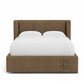 MODERN WINGBACK UPHOLSTERED BED