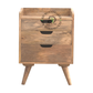 MODERN SOLID WOOD 3 DRAWER BEDSIDE TABLE