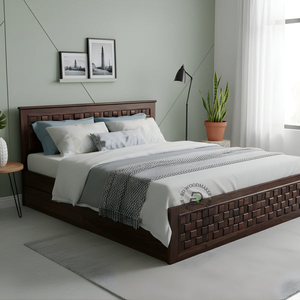 CUBIX WEAVE STORAGE BED