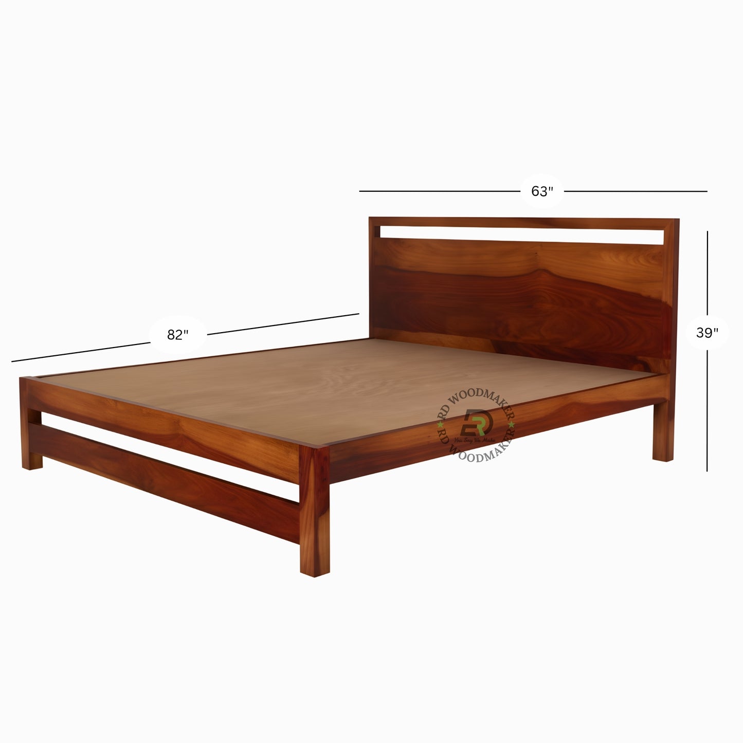 NATURA PANEL WOODEN BED