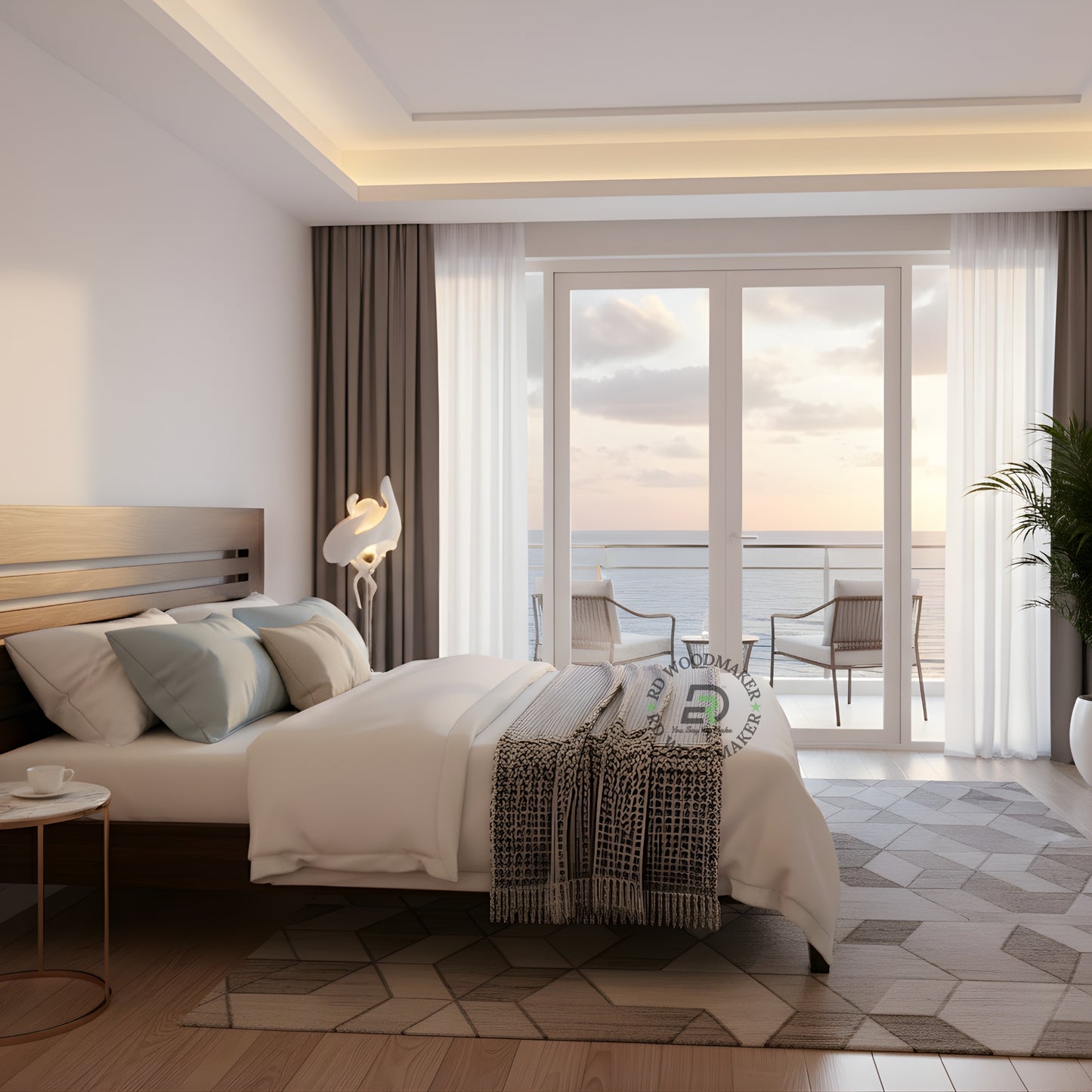 STRATA SLAT MODERN WOODEN BED