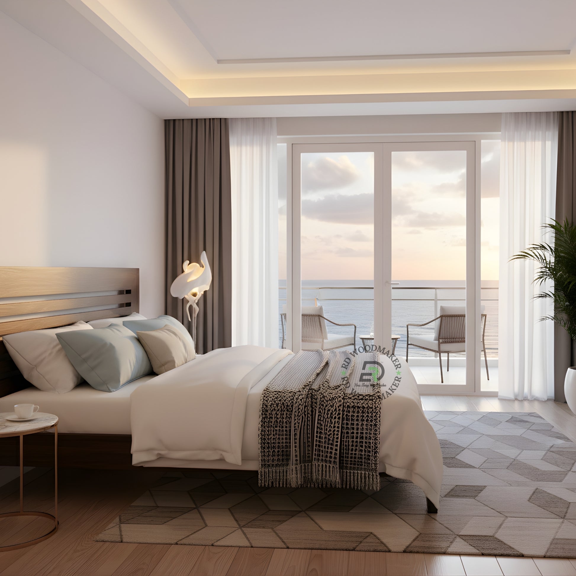STRATA SLAT MODERN WOODEN BED