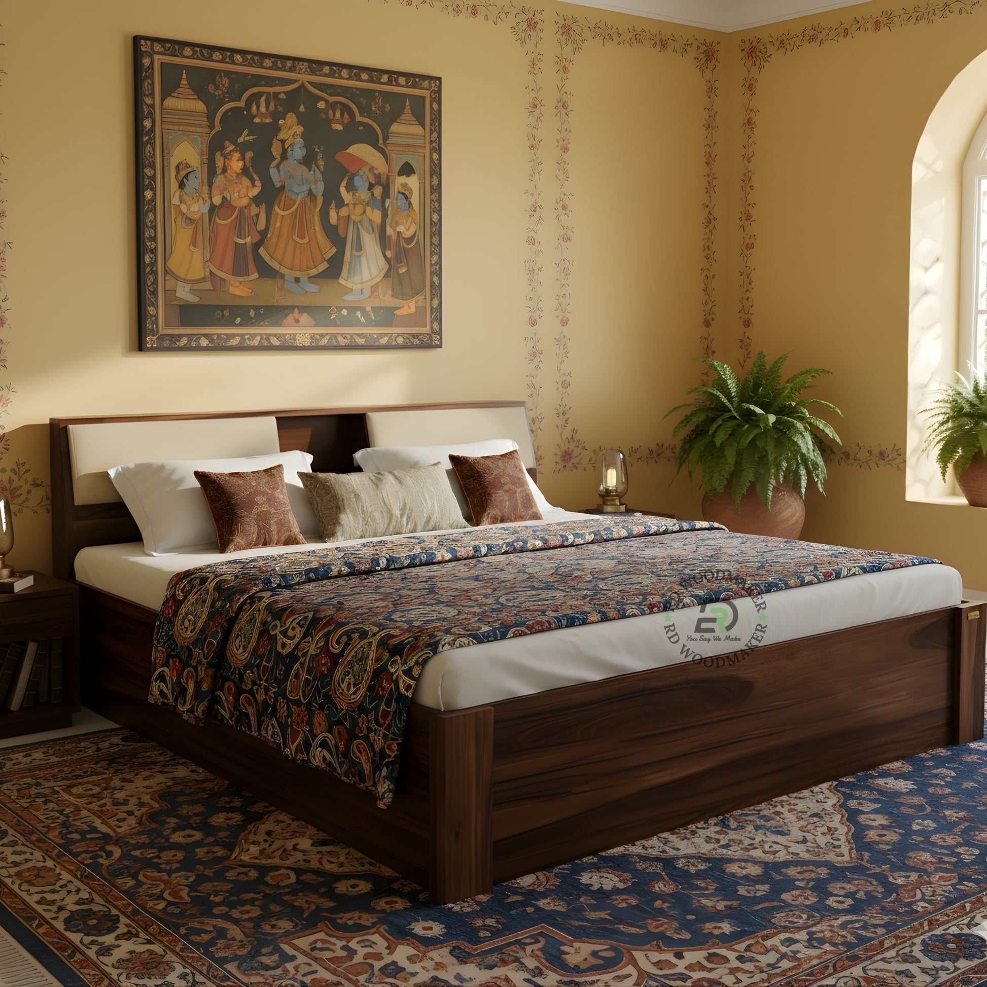LUXORA STORAGE WOODEN BED