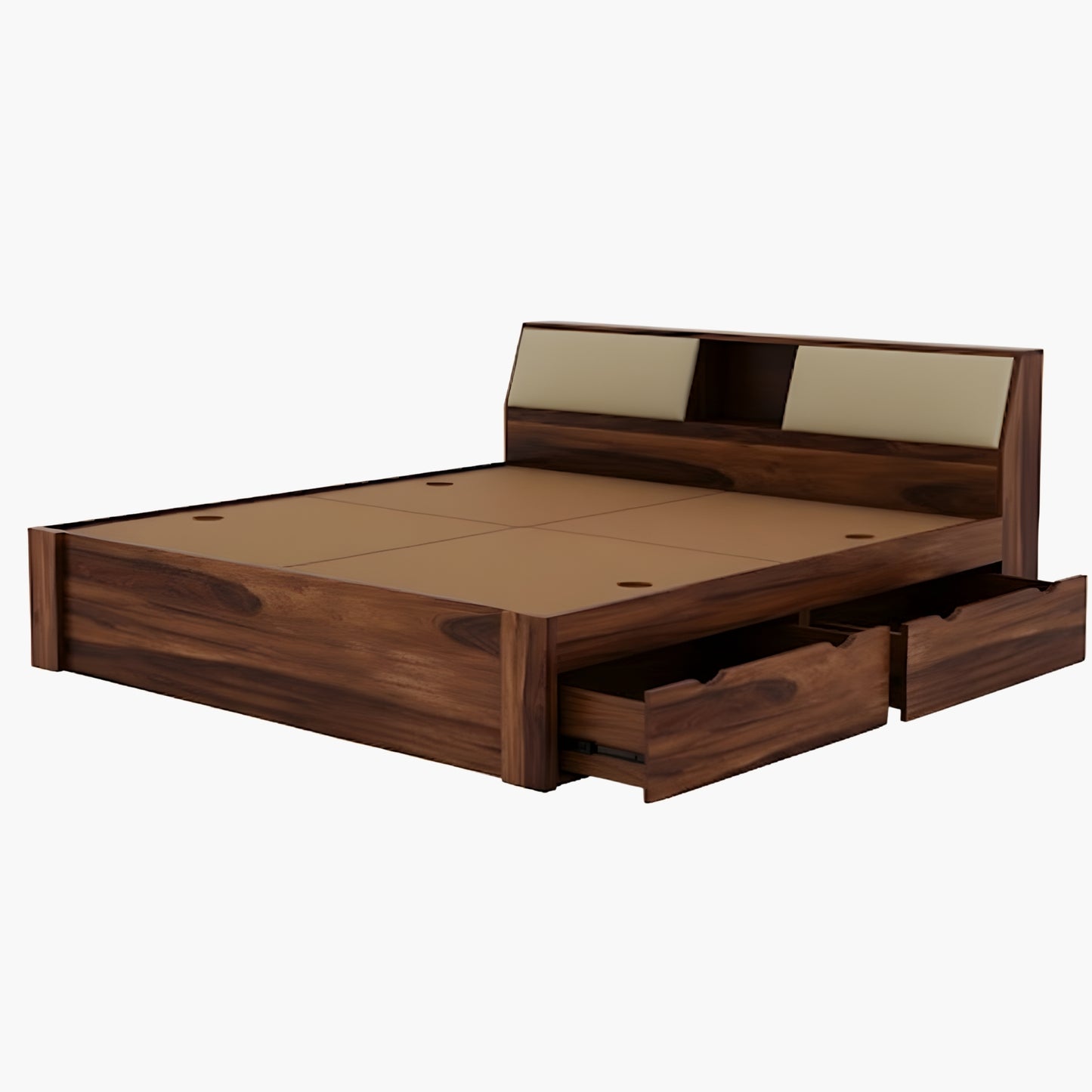 LUXORA STORAGE WOODEN BED