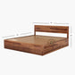 GRIDLINE STORAGE WOODEN BED