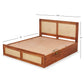 CANEWOOD HERITAGE STORAGE BED
