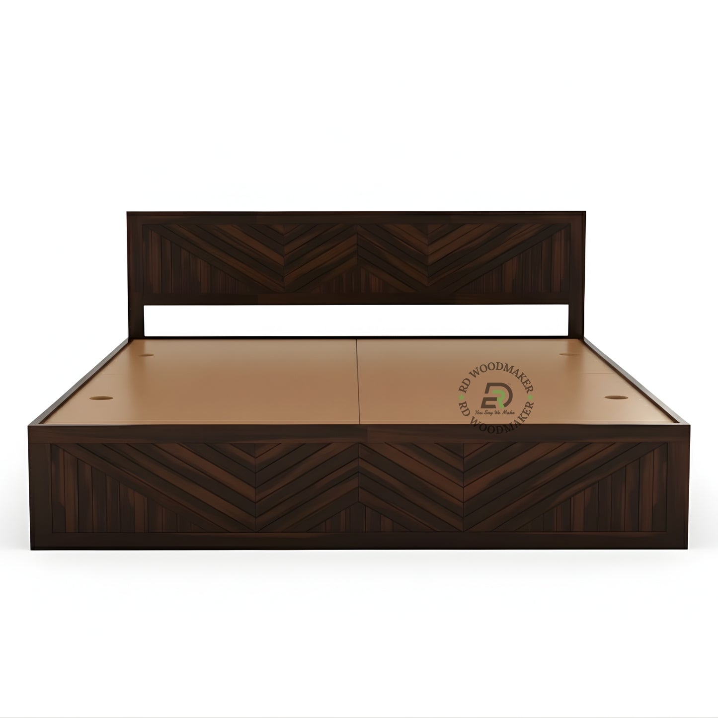 CHEVRON LUXE STORAGE WOODEN BED