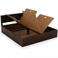 CHEVRON LUXE STORAGE WOODEN BED