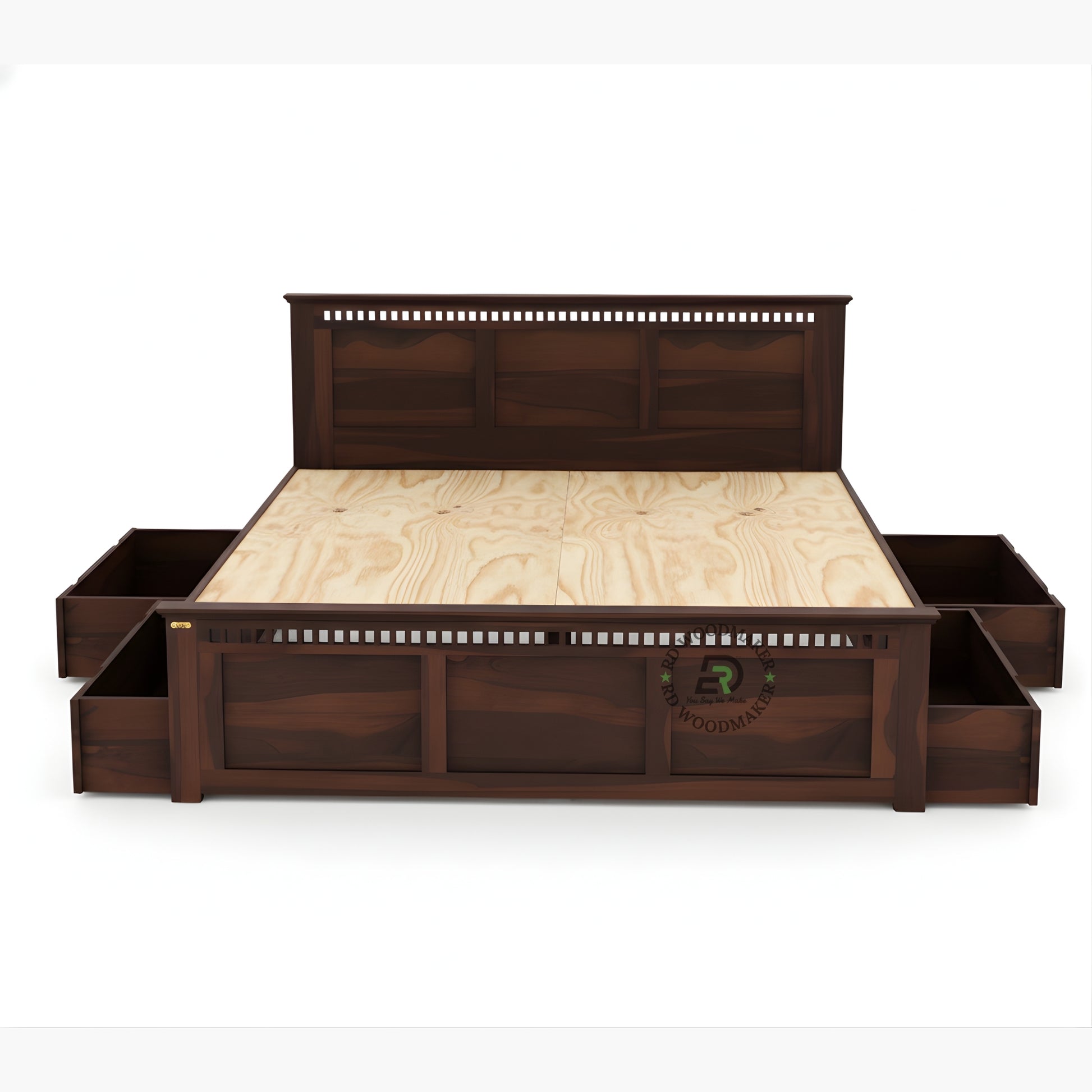 ROYAL GRID STORAGE WOODEN BED