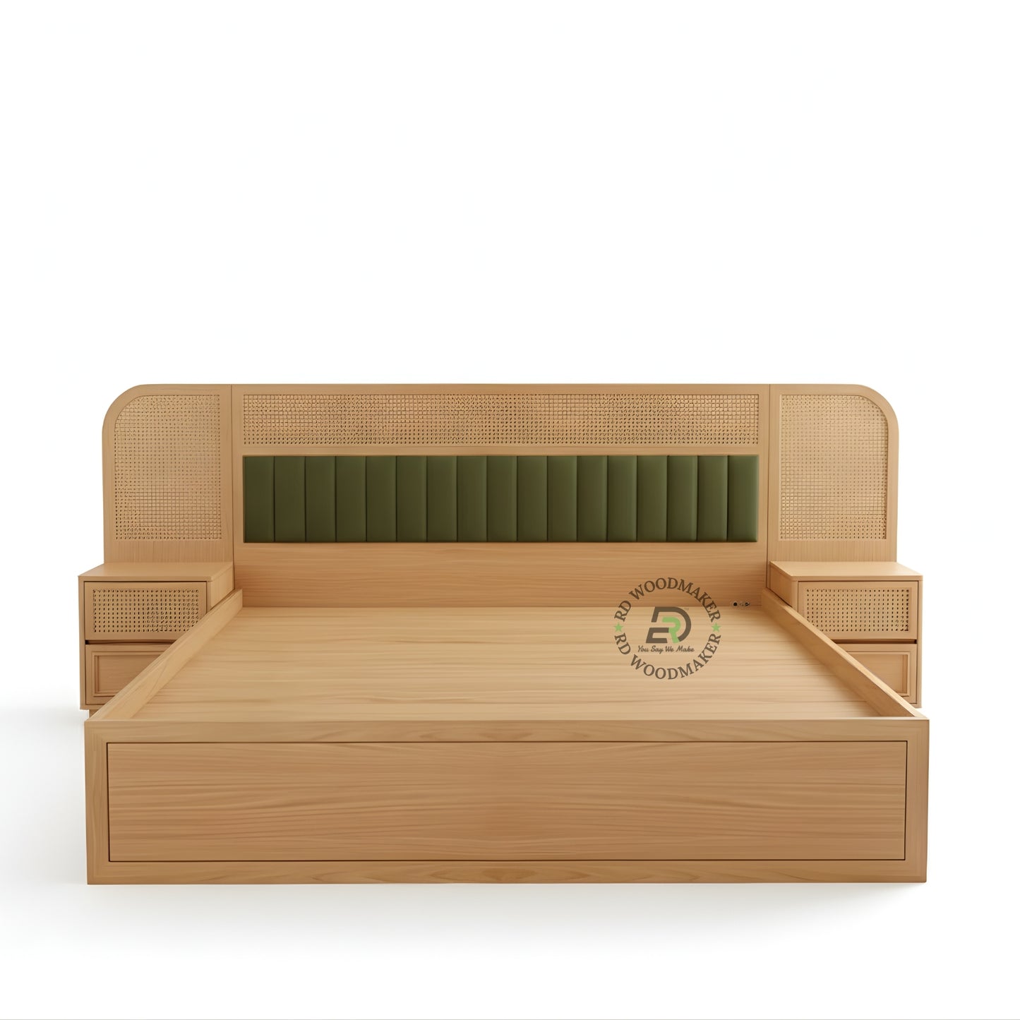 LUXORA CANE PANEL STORAGE BED