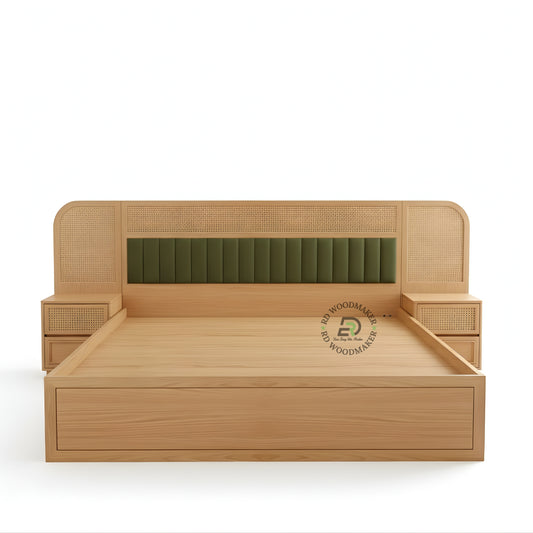 LUXORA CANE PANEL STORAGE BED