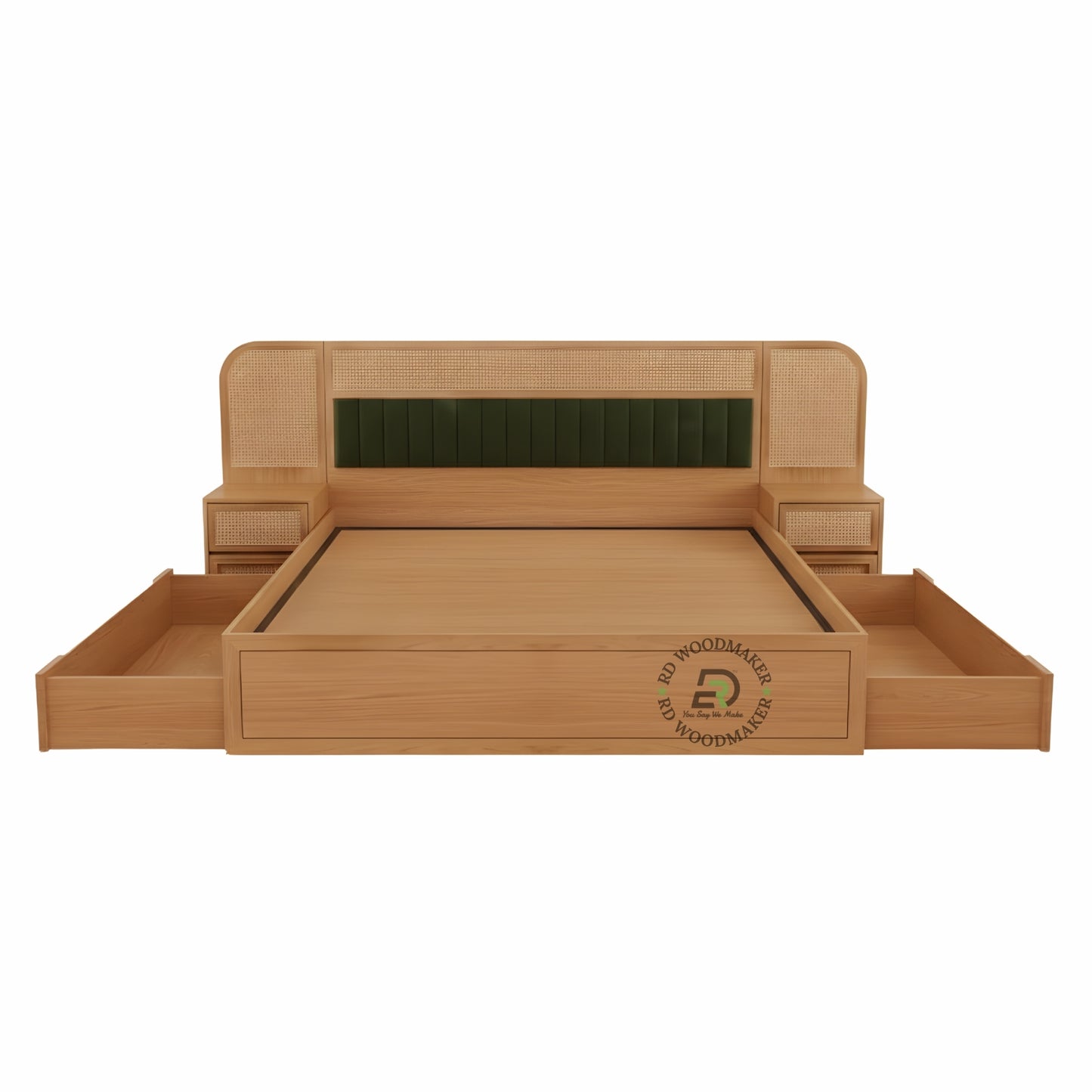 LUXORA CANE PANEL STORAGE BED