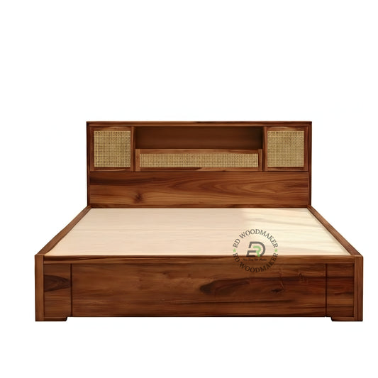 URBAN CANE STORAGE WOODEN BED