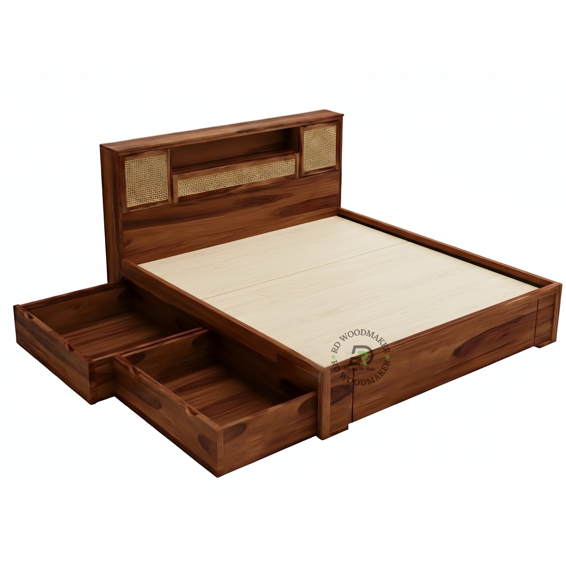 URBAN CANE STORAGE WOODEN BED