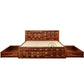 ROYAL GEOMETRIC STORAGE WOODEN BED
