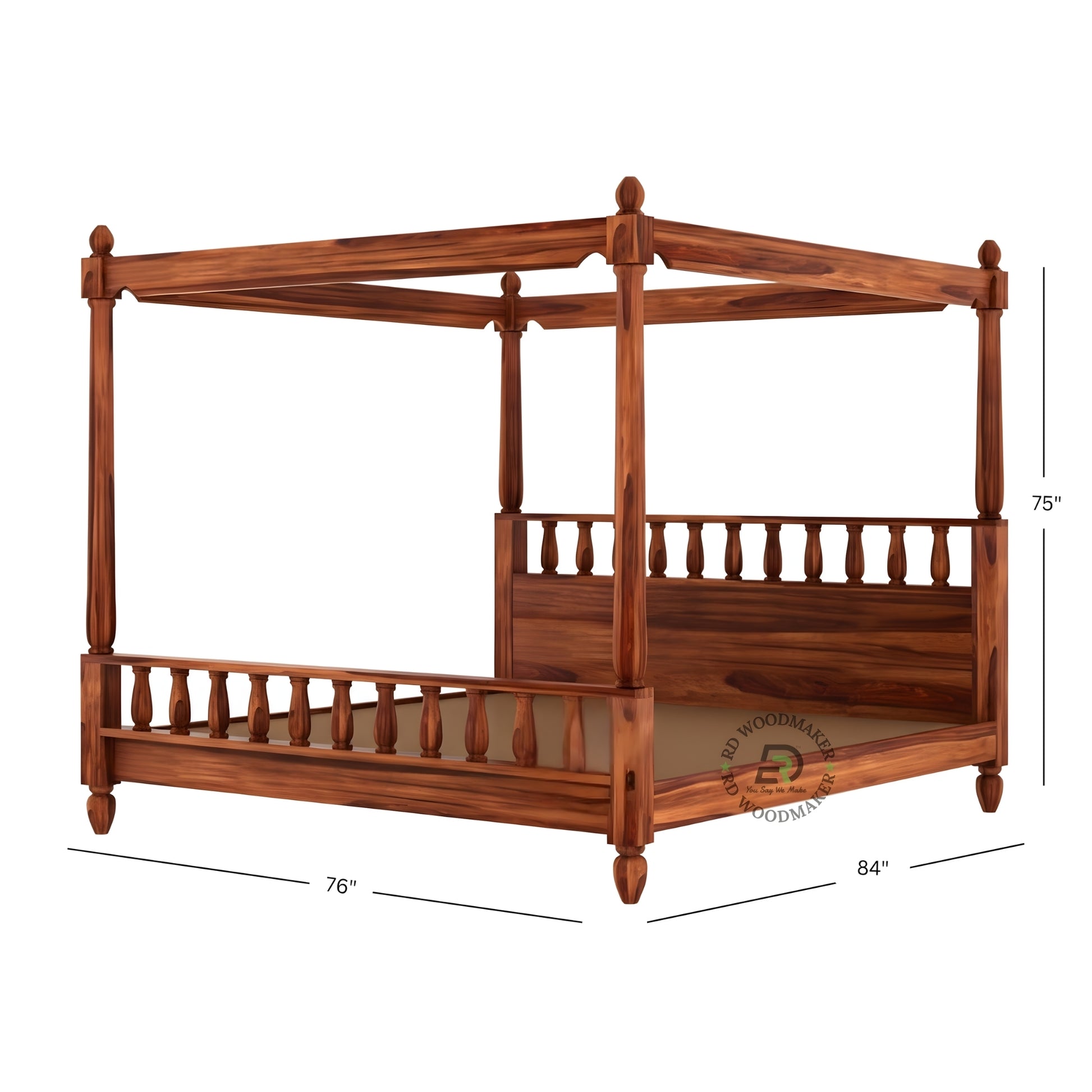 ROYAL POSTER CANOPY WOODEN BED