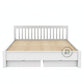 MODERN WHITE STORAGE WOODEN BED