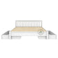 MODERN WHITE STORAGE WOODEN BED