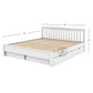 MODERN WHITE STORAGE WOODEN BED