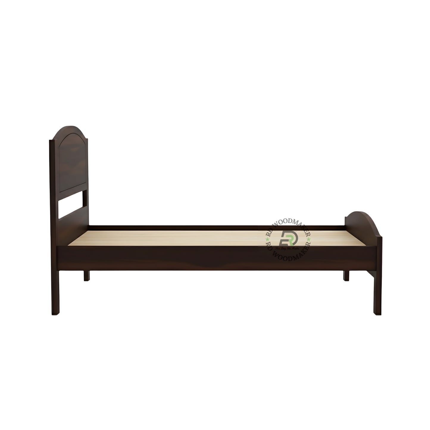 CLASSIC CURVE WOODEN SINGLE BED