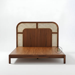 ARCANE CANE PANEL BED