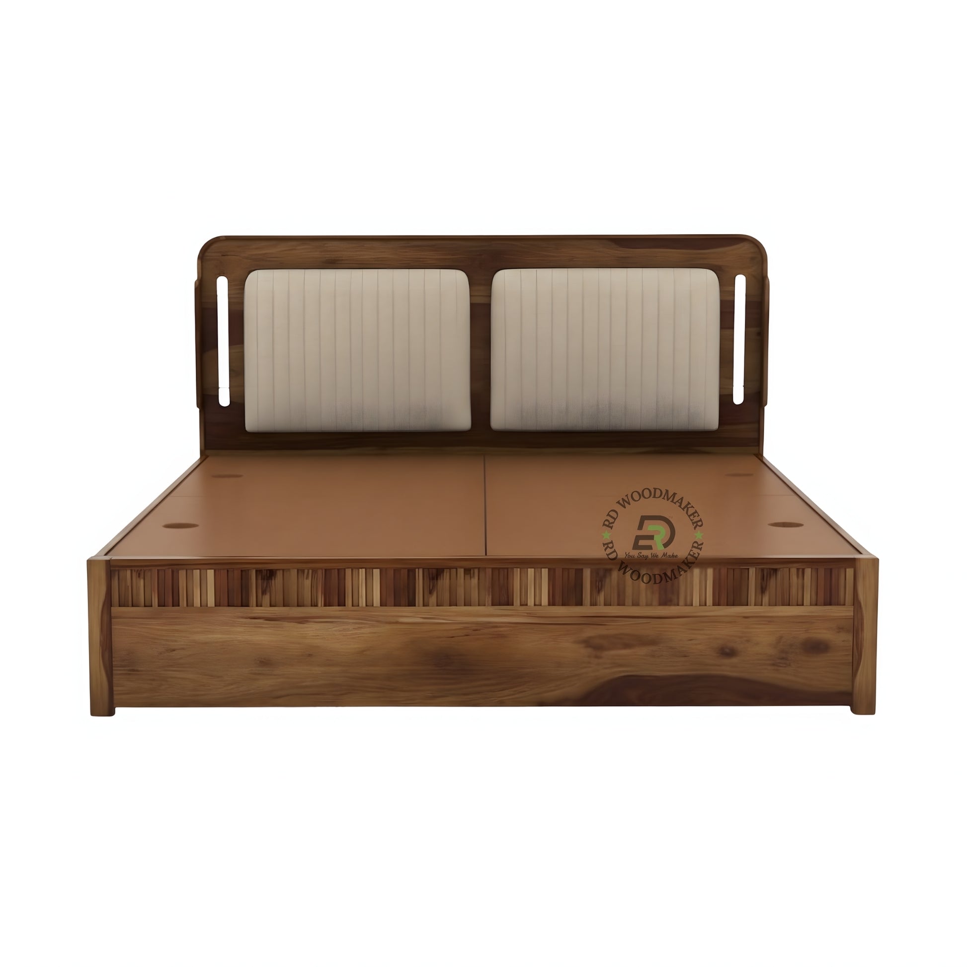 LUXURY UPHOLSTERED PANEL WOODEN BED