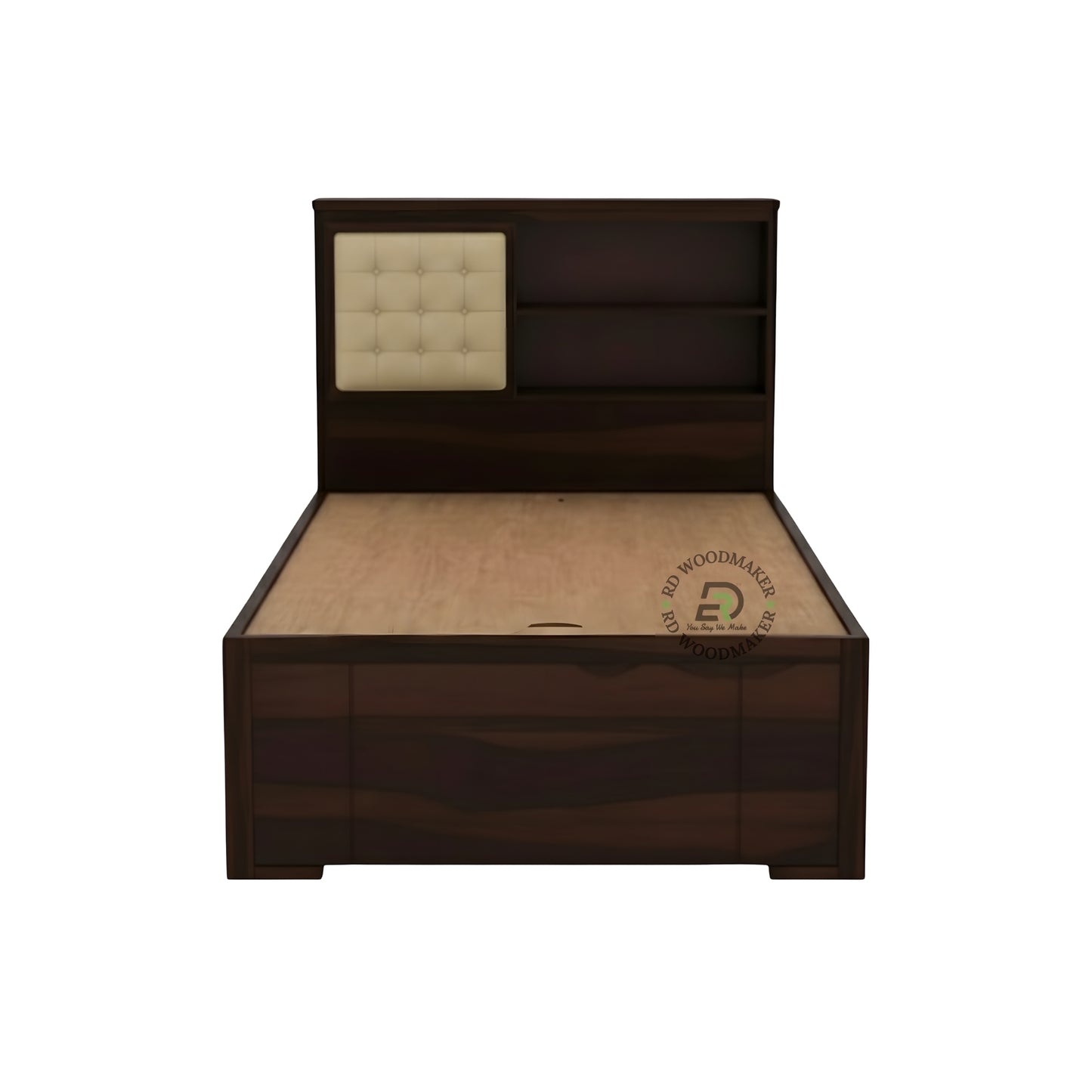MODERN BOOKSHELF HEADBOARD STORAGE BED