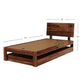 MINIMALIST PLATFORM WOODEN BED WITH FLOATING HEADBOARD
