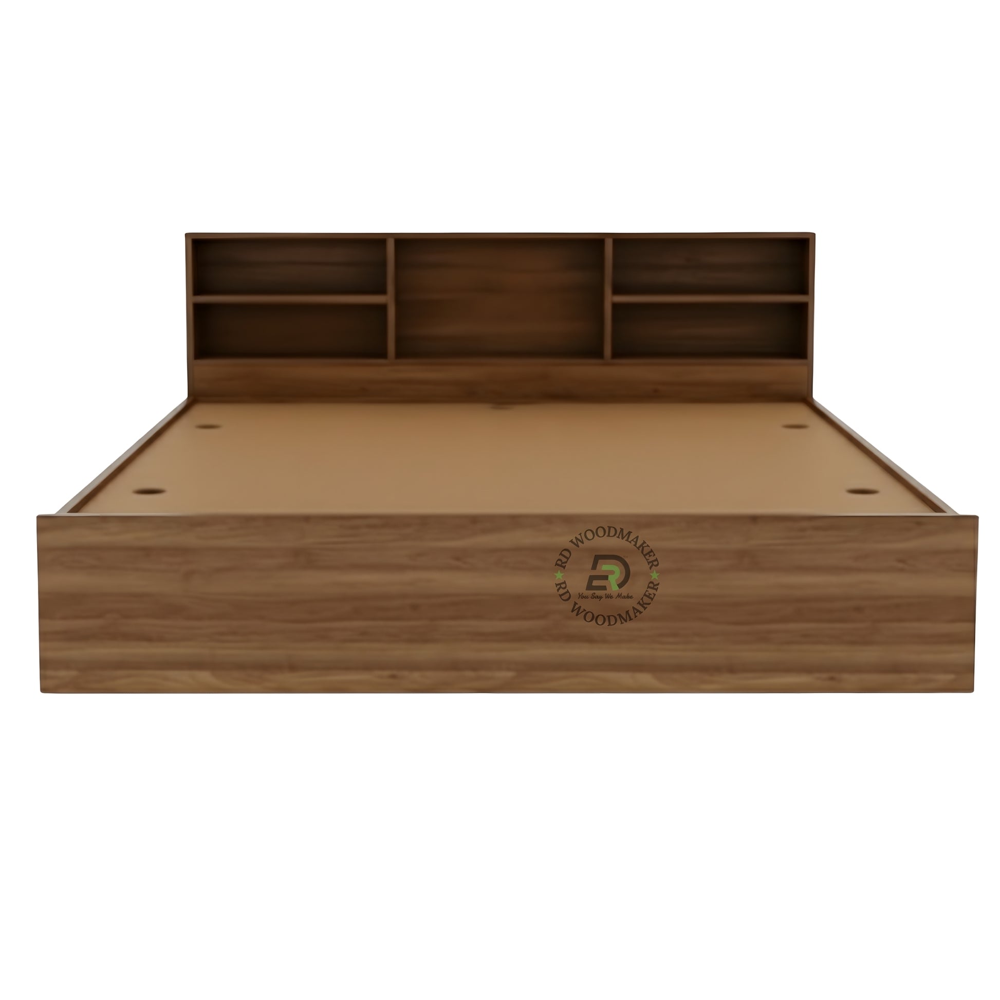 MODERN BOOKSHELF STORAGE PLATFORM BED