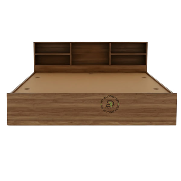 MODERN BOOKSHELF STORAGE PLATFORM BED
