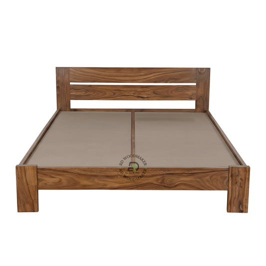MINIMALIST SOLID WOOD PLATFORM BED