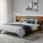 MINIMALIST SOLID WOOD PLATFORM BED