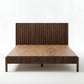 RIBBED PANEL WOODEN BED