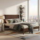 RIBBED PANEL WOODEN BED