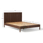 RIBBED PANEL WOODEN BED