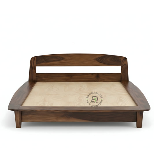 CURVED EDGE MODERN PLATFORM BED