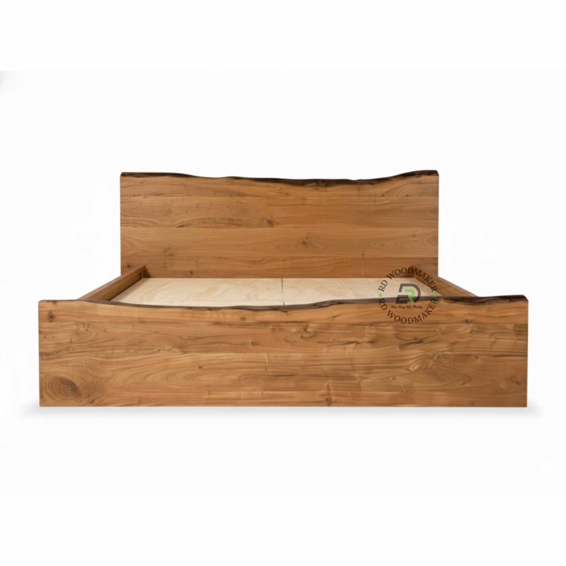 LIVE EDGE SOLID WOOD PLATFORM BED