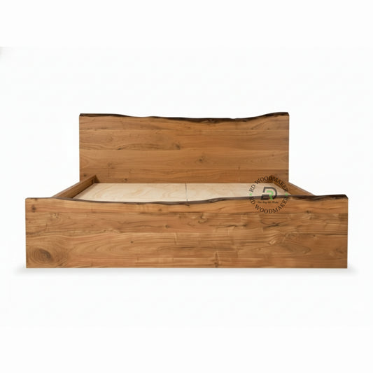 LIVE EDGE SOLID WOOD PLATFORM BED