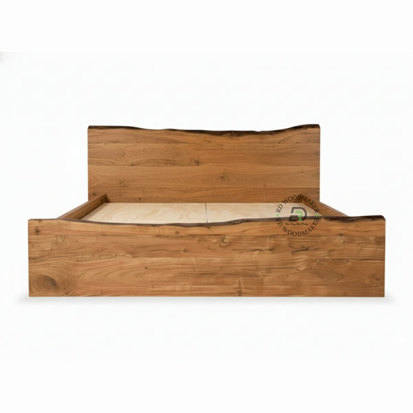 LIVE EDGE SOLID WOOD PLATFORM BED