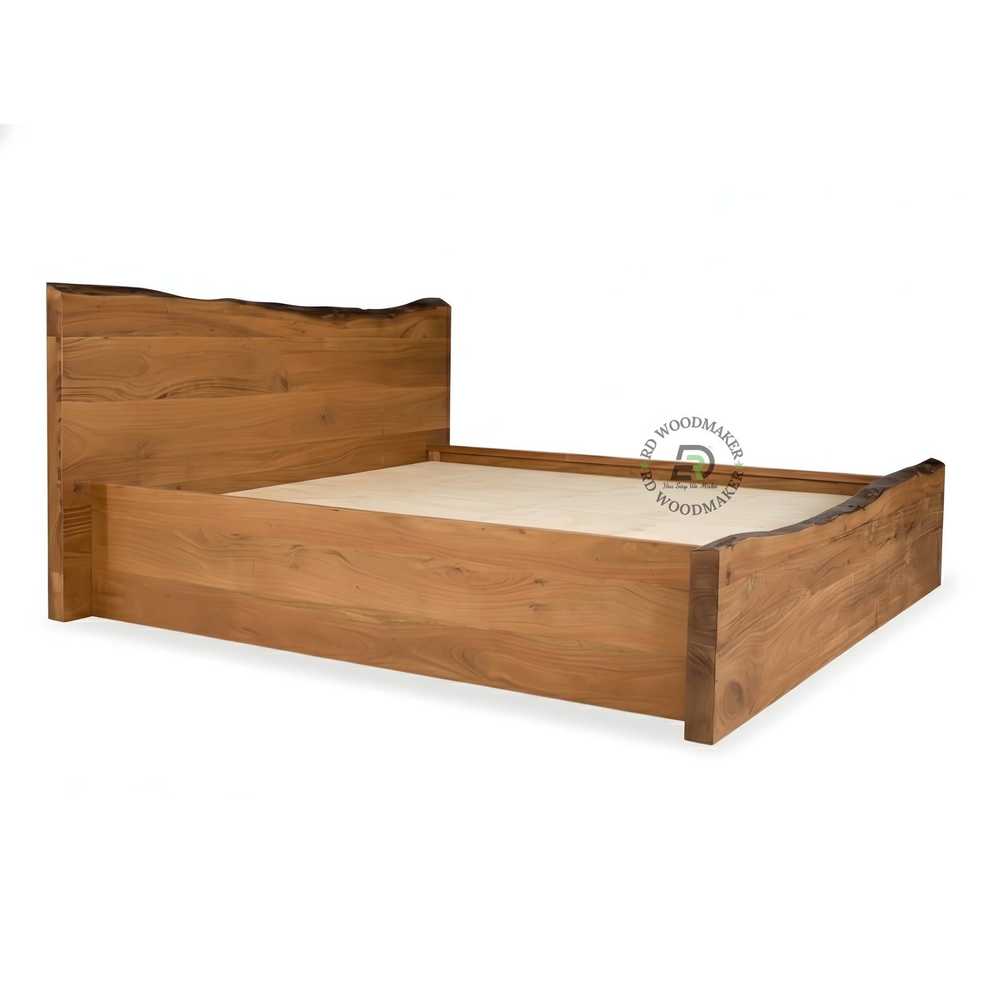 LIVE EDGE SOLID WOOD PLATFORM BED