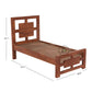 GEOMETRIC FRAME SOLID WOOD BED