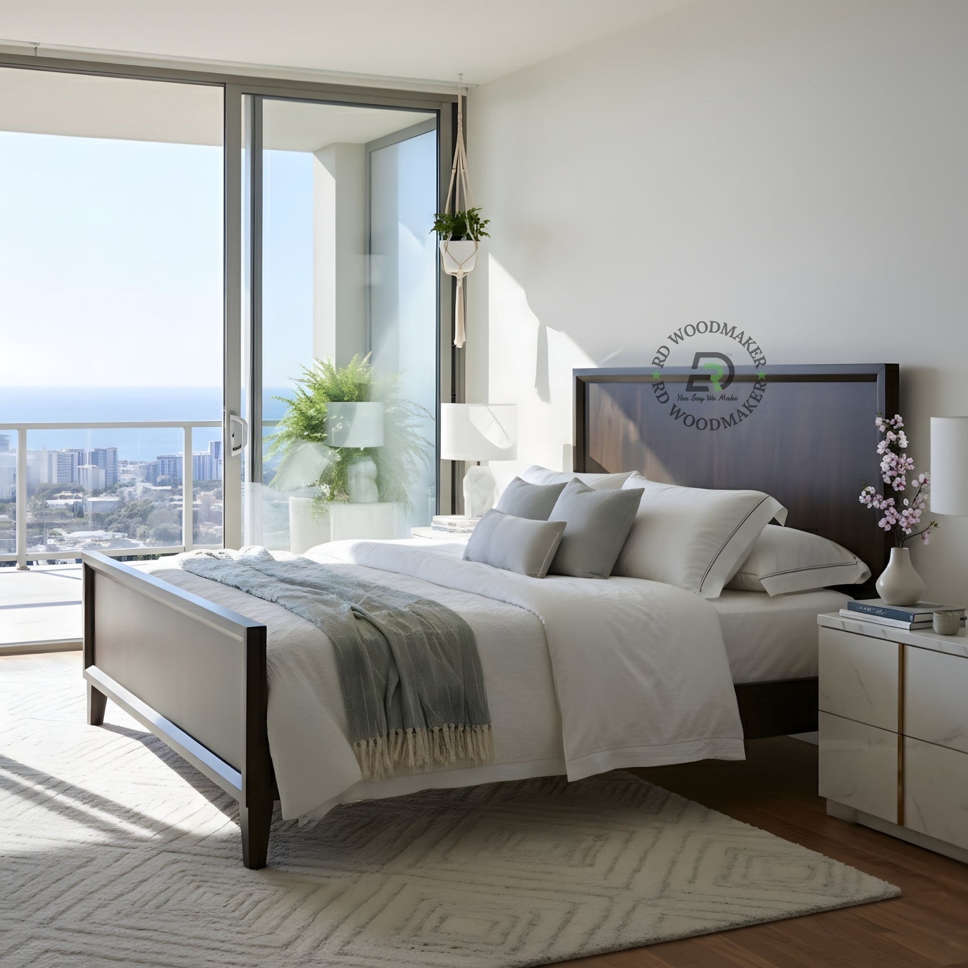 MINIMALIST PANEL WOODEN BED