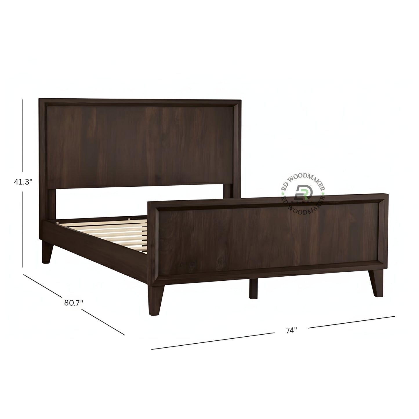 MINIMALIST PANEL WOODEN BED