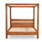 MODERN WOODEN CANOPY BED FRAME