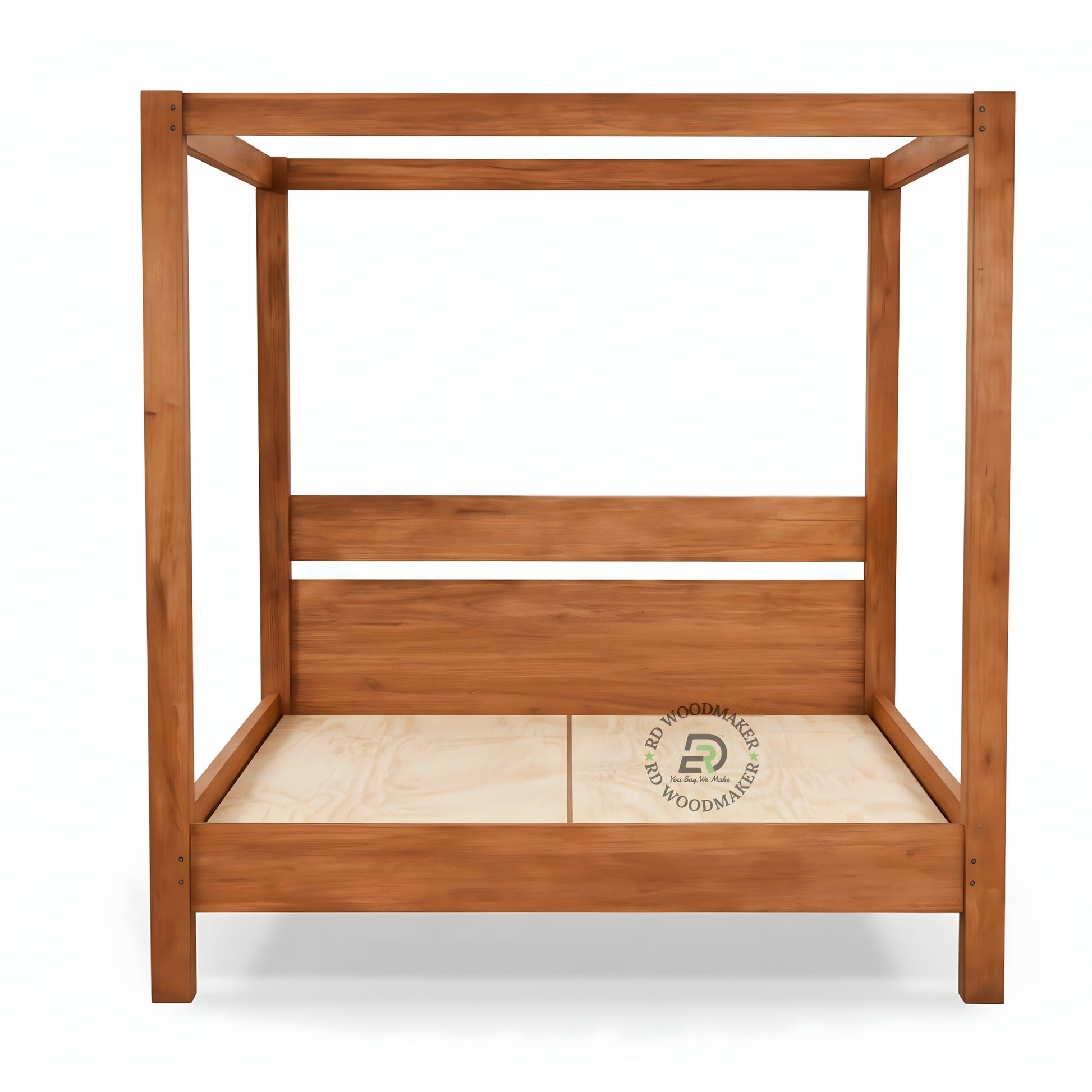 MODERN WOODEN CANOPY BED FRAME