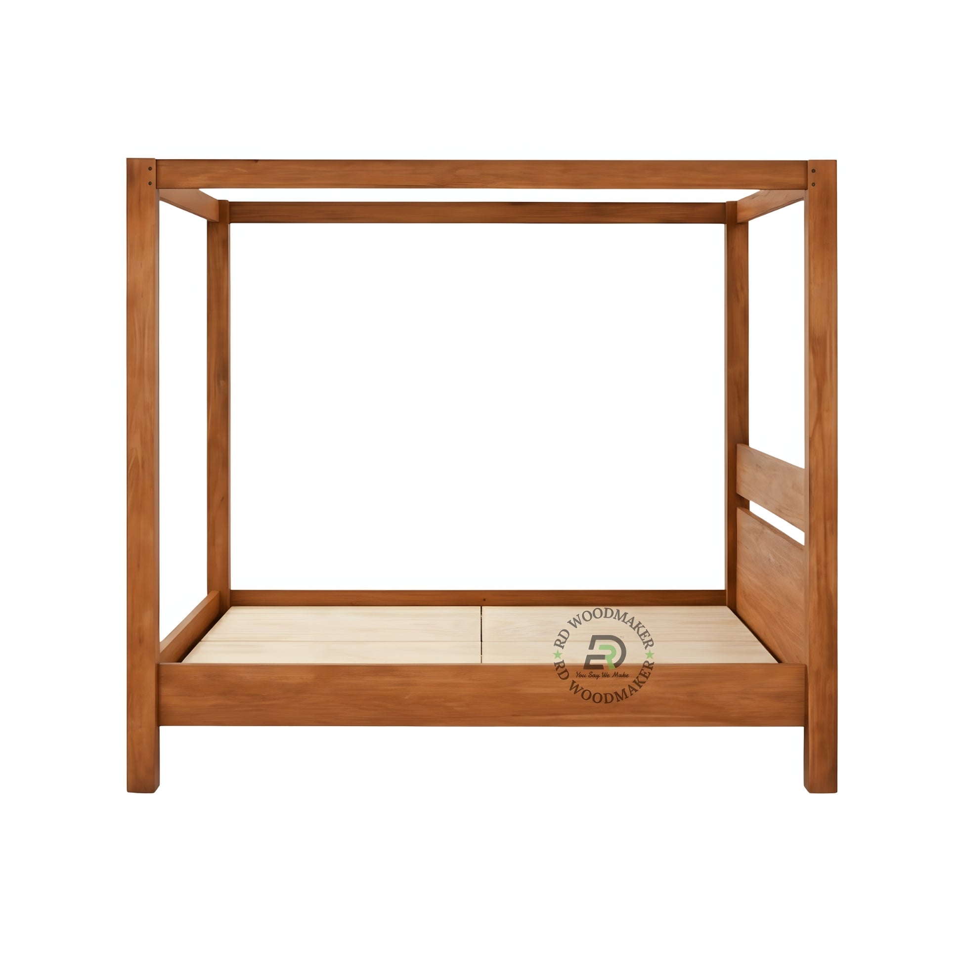MODERN WOODEN CANOPY BED FRAME