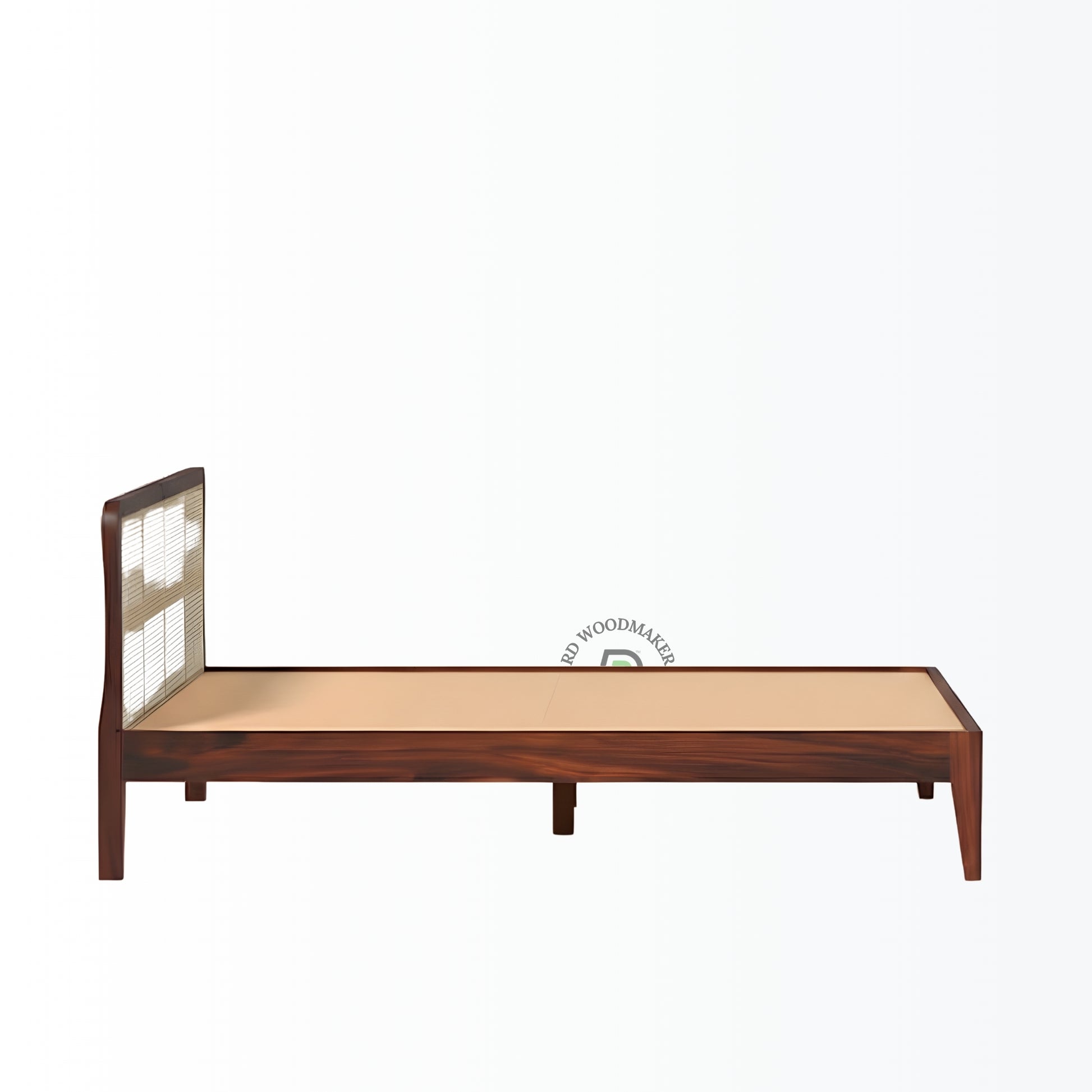 GRID CANE PANEL WOODEN BED