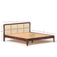 GRID CANE PANEL WOODEN BED